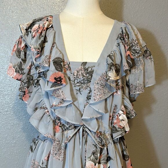 JessaKae collection women’s floral tiered with drawstring size L - Picture 3 of 11